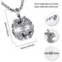HooAMI Hollow Heart Mom+Always in My Heart Cremation Urn Necklace Memorial Pendant HooAMI Hollow Heart Mom+Always in My Heart Cremation Urn Necklace Memorial Pendant