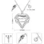 Jewenova Heart Urn Necklace for Ashes Angel Wing Charm Memorial Pendant Cremation Jewelry for Ashes Jewenova Heart Urn Necklace for Ashes Angel Wing Charm Memorial Pendant Cremation Jewelry for Ashes