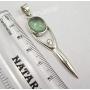 SilverStarJewel Sterling Silver Apatite Goddess Necklace Pendant 5.8 cm Handcrafted Art