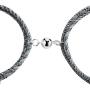 ULATREE Magnetic Couples Bracelets Custom Bracelets Rope Braided Matching Bracelets for Couples Custom Name Magnetic Bracelets for Couples Gift for His and Her Bracelets