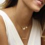SEMBILAN Initial Butterfly Necklace Heart Necklace 14K Gold Plated Butterfly Butterfly Pendant Necklace Alphabet A - Z Necklace Jewelry Gifts for Women Ladies Girls Teens