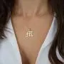 IEFSHINY Old English Initial Necklace for Women, Dainty Gothic Letter Necklace Old English Jewelry 14k Gold Plated Tiny Letter Necklace Initial Necklace Gifts for Women IEFSHINY Old English Initial Necklace for Women, Dainty Gothic Letter Necklace Old English Jewelry 14k Gold Plated Tiny Letter Necklace Initial Necklace Gifts for Women
