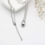 Stainless Steel Little Teardrop Cremation Necklace Ashes Holder Keepsake Urn Jewelry for Women