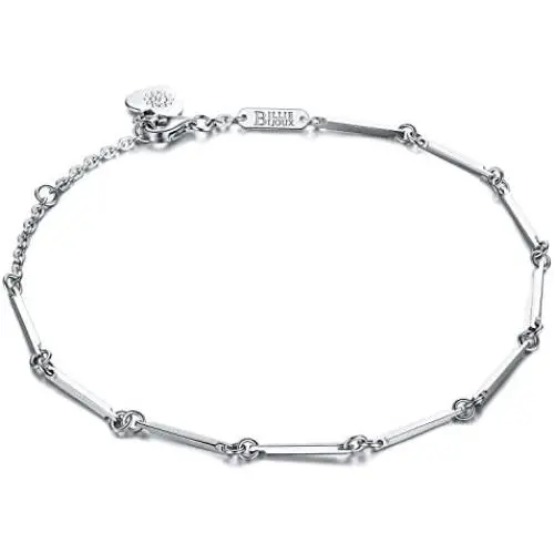 Billie Bijoux Women Bracelet 925 Sterling Silver Simple Elegant Chain Bracelet Jewelry Gift for Women Girls