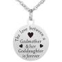 Godmother and Goddaughter Dog Tag Necklace Jewelry Keychain Pendant