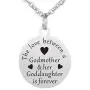 Godmother and Goddaughter Dog Tag Necklace Jewelry Keychain Pendant Godmother and Goddaughter Dog Tag Necklace Jewelry Keychain Pendant