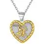 ChicSilver 925 Sterling Silver Zodiac Sign Neckalce Horoscope Constellation Astrology Heart Pendant Birthday Gift Fashion Silver&Gold Two Tone Jewelry Gift for Women Girls ChicSilver 925 Sterling Silver Zodiac Sign Neckalce Horoscope Constellation Astrology Heart Pendant Birthday Gift Fashion Silver&Gold Two Tone Jewelry Gift for Women Girls
