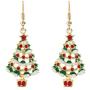 ALoveSoul Christmas Earrings for Women - Xmas Dress Up Jewelry Earrings, Christmas Tree Earrings, Apple Earrings, Ball Asymmetric Earrings