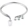 Jewever Lily of the Valley 925 silver bracelet with original romantic natural white jade flower adjustable ladies jewelry gift
