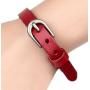 Xusamss Fashion Simple Alloy Buckle Bangle Leather Wristhand Bracelet,6''-8'' Wrist