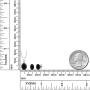 Gem Stone King 925 Sterling Silver Black Onyx Pendant Earrings Set 2.50 Ctw Oval with 18 Inch Silver Chain