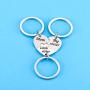 Nimteve 3PCS Mother Daughter Gifts - Mom Big Sister Little Sister Keychain Necklace Matching Jewelry Set for Mother Daughters