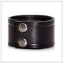 Heavstjer Punk Alloy Buckle Bracelet Wide Leather Wristband Cuff Bracelet