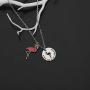 Gzrlyf Flamingo Necklace Stand Tall and Be Fabulous Flamingos Jewelry Inspirational Gifts