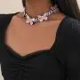 Ingemark Hip Hop Colorful Butterfly Choker Necklace Shiny Crystal Cuban Chain Link Necklace for Women Girls Fashion Jewelry Ingemark Hip Hop Colorful Butterfly Choker Necklace Shiny Crystal Cuban Chain Link Necklace for Women Girls Fashion Jewelry