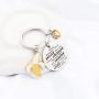 WSNANG Banana Keychain You are Braver Stronger Smarter Than You Think Keychain Fruit Theme Banana Jewelry Inspirational Gifts Banana Lover Gift