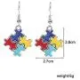 Eiffy Autism Awareness Hope Jigsaw Puzzle Piece Drop Earring Heart Cross Pendant Necklace Bracelet with Snake Chain for Women Jewelry Eiffy Autism Awareness Hope Jigsaw Puzzle Piece Drop Earring Heart Cross Pendant Necklace Bracelet with Snake Chain for Women Jewelry