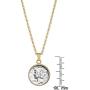 American Coin Treasures Silver Mercury Dime Goldtone Coin Pendant with 18'' Chain Necklace - Genuine and Elegant Keepsake Jewelry for Women | White Luxury Gift Box Included