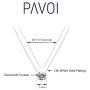 PAVOI 14K Gold Plated Swarovski Crystal Solitaire 1.5 Carat (7.3mm) CZ Dainty Choker Necklace | Gold Necklaces for Women