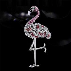 KimYoung Flamingo Brooch Pin Jewelry for Women, Gifts for Girlfriend Wife