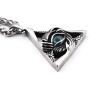 Gungneer Eye of Providence Necklace Pendant Stainless Steel CZ Stones Illuminati Jewelry Biker Accessory Men Women