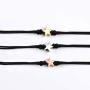 BFF Bracelets for 3 Best Friend Long Distance Matching Star Friendship Pinky Promise Relationship String Wish Bracelet Jewelry Gifts for Bestie Sister