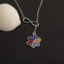 AKTAP Autism Awareness Jigsaw Necklace Autism Awareness Month Gift Asperger Awareness Jewelry Infinity Y Lariat Necklace for Autism Mom Autism Teacher Autistic Girl