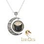Beautiful Season DIY Moon Pendant Black Cat Pendant Necklace Black Cat Necklace Cute Black Cat Jewelry Gift for Fashion Women