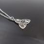 SanLan Triple Moon Goddess Triquetra Pentacle Necklace Pagan Wicca Pendant Necklace