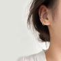 SLUYNZ Sterling Silver CZ Ear Cuff Clip On Earrings for Women No Piercing Cartilage Earrings