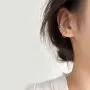 SLUYNZ Sterling Silver CZ Ear Cuff Clip On Earrings for Women No Piercing Cartilage Earrings