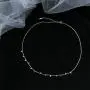 S925 sterling silver tassel necklace niche design necklace female short section collarbone chain simple student temperament personality