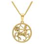 yfstyle 12 Zodiac Necklaces for Women Girls 18k Gold Plated Constellation Coin Pendant Horoscope Necklace Adjustable Scorpion Aquarius Leo Gift for Her Birthday Valentine’s Day Gifts