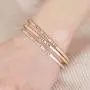 RIAH FASHION Inspirational Message Metallic Bangle Bracelet - Engraved Infinity Cuff Religious Christian Bible, Positive Word Gift RIAH FASHION Inspirational Message Metallic Bangle Bracelet - Engraved Infinity Cuff Religious Christian Bible, Positive Word Gift