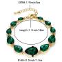 BriLove Womens Wedding Bridal Crystal Multi Teardrop Bracelet