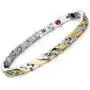 Steel Link Magnetic Bracelet for Women, Health Function Element of Magnets, Free Link Removal Kit