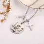 IDS Bible Verse Necklace I Am A Child of God Necklace - Baptism Gifts, Baby Shower, Godchild Gift Cross Necklace