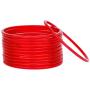 JDZ COLLECTION Ethnic Fashion Jewelry Daily Wear Indian Designer Glass Plain Bangle Set For Girls & Women Churi Bracelet Traditional Bollywood Bangles Set Of 12 (Red 2.4)