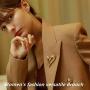 Colourful clouds Brooch Pins Heart Cute Lapel Hijab for Women Fashion Brooches Jewelry