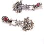 Crunchy Fashion Bollywood Jewellery Traditional Ethnic Bridal Bride Wedding Bridesmaid Oxidised Silver Tribal Boho Indian Earrings Jewelry For Women