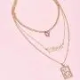 Haloty Punk Layered Butterfly Pendant Necklace Gold Initial Choker Necklaces Chain Fashion Letter Necklace Jewelry for Women and Girls (Dragon)