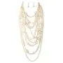 GRACE JUN Multilayer Strand Chain Faux Pearls Flapper Beads Cluster Long Choker Necklace GRACE JUN Multilayer Strand Chain Faux Pearls Flapper Beads Cluster Long Choker Necklace