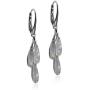Sterling Silver Imitation Opal Dreams Leverback Earrings