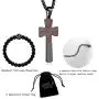 XIEXIELA Baseball Cross Pendant Necklaces, I CAN DO All Things Strength Bible Verse Stainless Steel Sport Necklace with Chain 22''+3'' XIEXIELA Baseball Cross Pendant Necklaces, I CAN DO All Things Strength Bible Verse Stainless Steel Sport Necklace with Chain 22''+3''