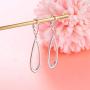 S925 Sterling Silver Vertical Drop Dangle Earrings Gift for Women Teenage Girls