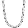 Savlano 925 Sterling Silver 7.5mm Italian Solid Curb Cuban Link Chain Necklace for Men & Women - Made in Italy Comes Gift Box (7.5mm)