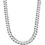 Savlano 925 Sterling Silver 7.5mm Italian Solid Curb Cuban Link Chain Necklace for Men & Women - Made in Italy Comes Gift Box (7.5mm)
