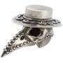 KOGOGO Gothic Plague Doctor Necklace Dr.Beak Bird Skull Pendant Mens Costume Prop
