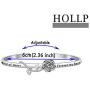 HOLLP Maid of Honor Gift Today My Maid of Honor Forever My Best Friend Cuff Bracelet with Rose Flower Wedding Jewelry Maid of Honor Proposal Gift