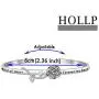 HOLLP Maid of Honor Gift Today My Maid of Honor Forever My Best Friend Cuff Bracelet with Rose Flower Wedding Jewelry Maid of Honor Proposal Gift